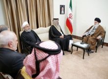 تصویری از دیدار امیر قطر با رهبر انقلاب اسلامی