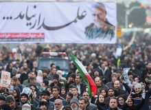 دریای سوگواران تهرانی با ادای احترام به ژنرال سلیمانی، خواستار انتقام سخت شدند