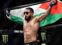 بلال محمد مبارز آمریکایی پیروزی خودش را به مردم فلسطین تقدیم کرد